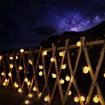 10M 50Led gSolar Powered Bulbs Led String Lights for Outdoor