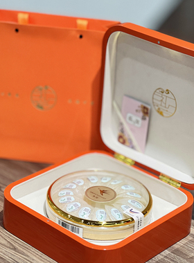 新款橙色燕窝包装盒高档烤漆橙色空盒子溯源燕窝100克0克礼品盒