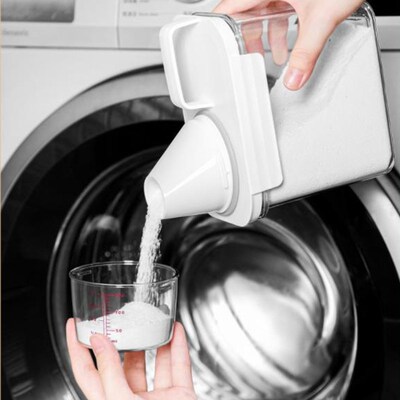 Airtight Laundry Detergent Powder Storage Box Clear Washing