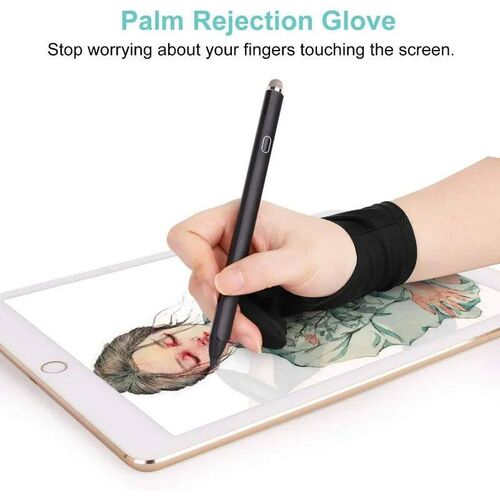 Acrylic Fiber Anti-touch Drawing Gloves Two-Finger Hand Pain