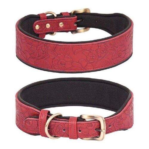 Leather Collar for Large Breeds Soft Leather Dogs Collar