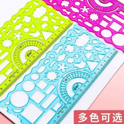 Bview Art Multifunctional Hollow Rulers Drafting Tools Schoo
