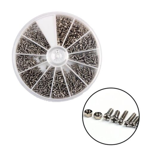12 Kinds 600/1000 Pcs of Small Stainless Steel Screws Electr