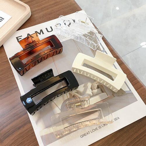 2022 New Claw Clip for Women Tough Colorful Plastic Hair Cla