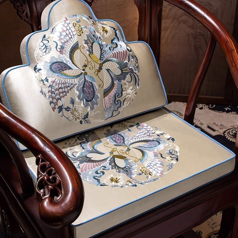 中式茶椅垫乳胶坐垫客厅红木沙发垫座垫圈椅餐椅垫太师椅垫子防滑