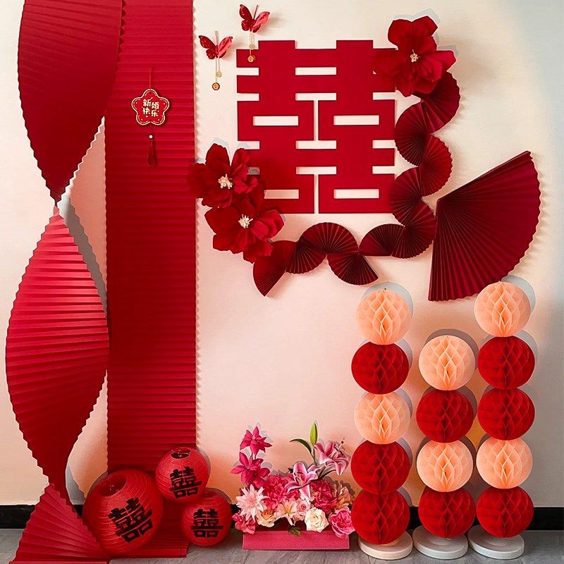 结婚男方婚房客厅沙发背景墙装饰女方卧室新房婚礼喜字贴布置套装,节庆用品/礼品,婚房布置套装,淘宝优惠券,粉丝福利购,淘宝优惠卷