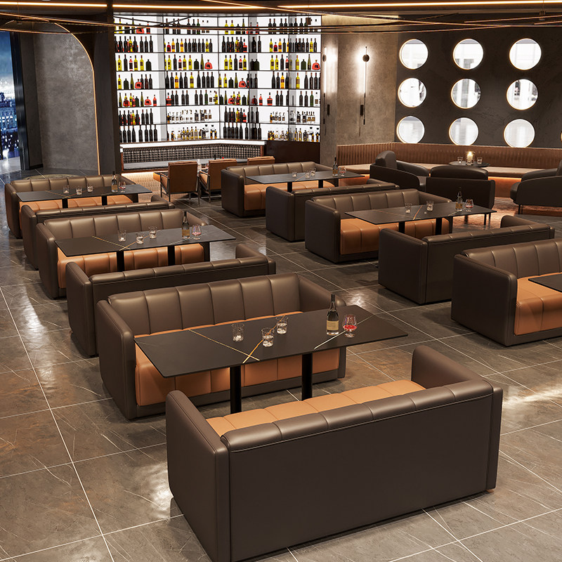 卡座沙发奶茶店桌椅组合咖啡厅西餐厅清吧KTV双人位洽谈接待定制,商业/办公家具,卡座,淘宝优惠券,粉丝福利购,淘宝优惠卷