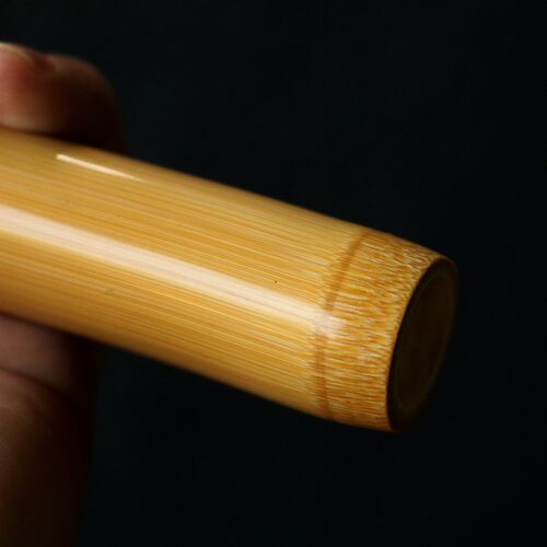 纯手工精磨天然老玉竹小竹筒茶刀茶具收纳筒刀套刀鞘茶刀保护套子