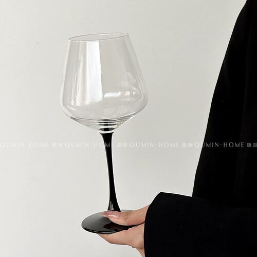 趣皿 勃艮第高脚杯中古葡萄酒红酒香槟杯轻奢玻璃sensory感官杯子