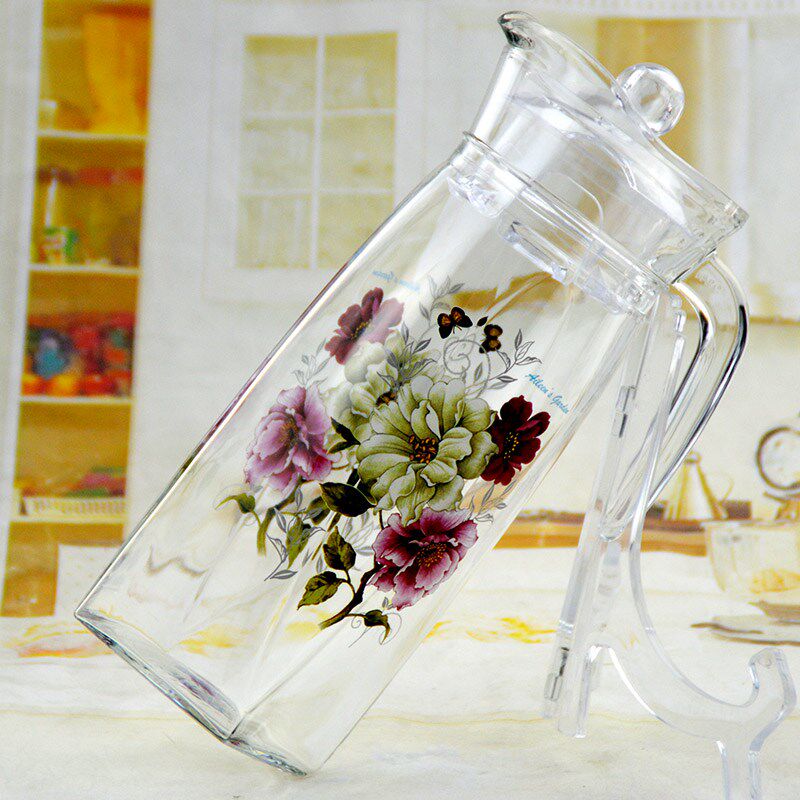 韩国韩式冷水壶玻璃耐热高温家用凉白开水杯茶壶扎壶大容量凉水壶