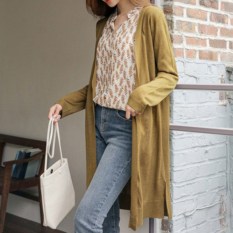 中长款针织衫女防晒开衫外套夏季薄款2025新款高级感披肩外搭上衣