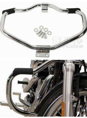 哈雷XL883N X48护杠 哈雷883L低座版保险杠 1200防摔架赠送防摔胶