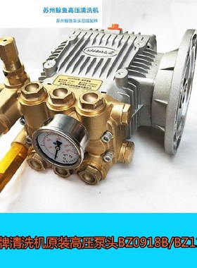 苏州鲸鱼1115A 0918B 0815A高压清洗机泵头总成维修洗车机铜泵头