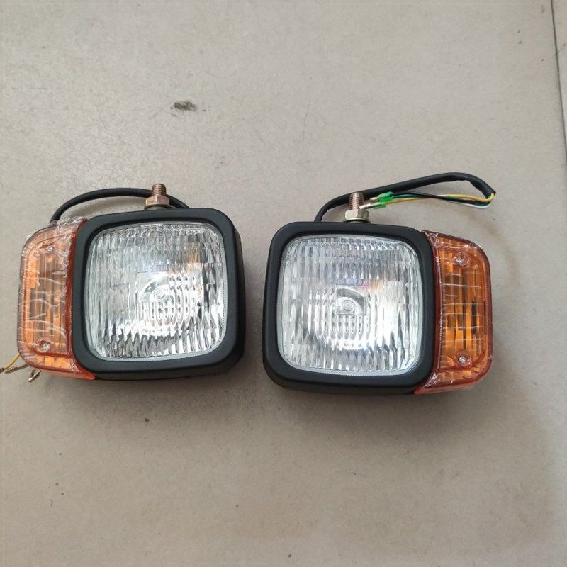 新源65-75胶轮式挖掘机24VLED大灯带转向灯总成 劲工鑫豪叉车通用