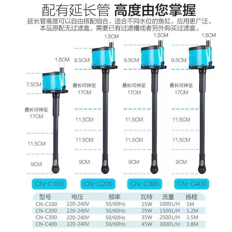 假一赔四创宁三合一小型鱼缸过滤器超静音潜水泵增氧泵循环抽水泵,宠物/宠物食品及用品,潜水泵,淘宝优惠券,粉丝福利购,淘宝优惠卷