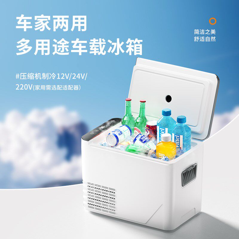 SAST车载冰箱压缩机制冷大货车冷藏冷冻汽车家两用12V24V小型冰箱