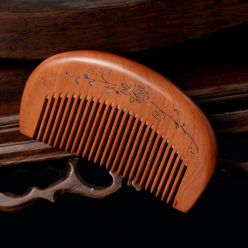 梳子桃木梳檀木梳子女男家用静电脱发头部经络按摩梳檀香网红款,家庭/个人清洁工具,梳子/化妆梳/按摩梳,淘宝优惠券,粉丝福利购,淘宝优惠卷