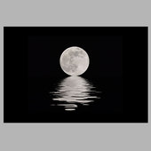 鱼缸背景贴纸星球月亮高清图水族箱星空地球3D立体画个性 壁纸自粘