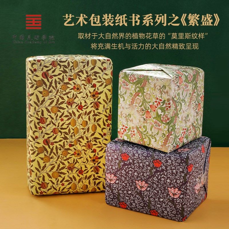 中国美术学院文创 包礼盒礼品纸传统中国风儿童书皮装饰大尺寸生