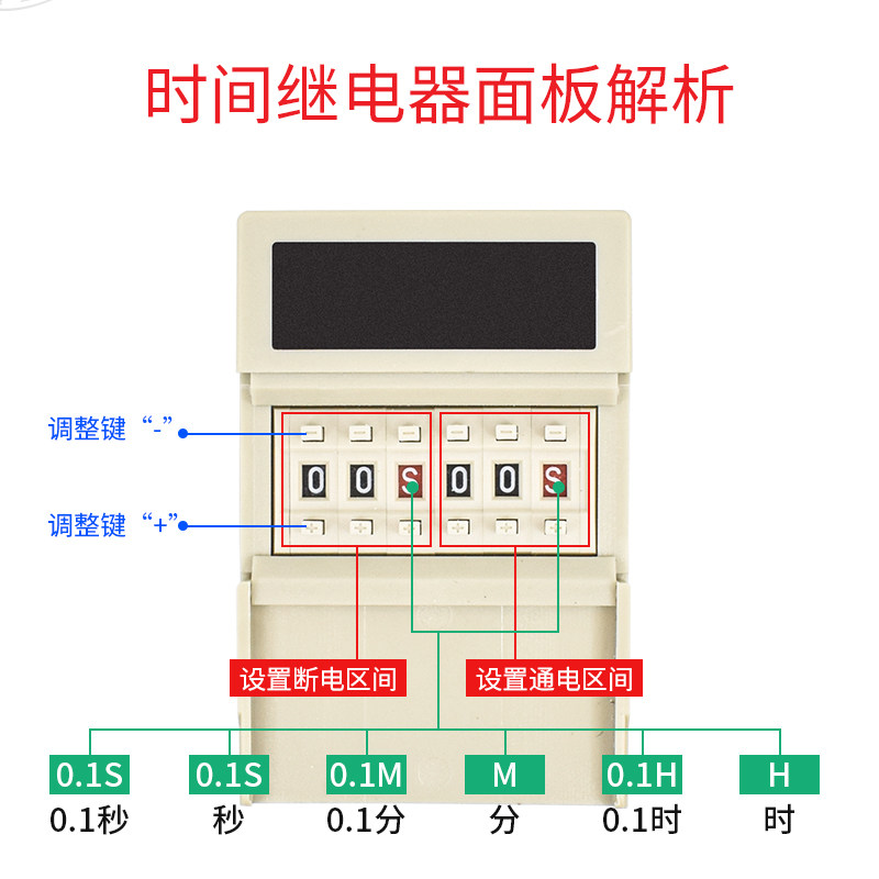 DH48S-S数显时间继电器 可调 220V 24 12V  DH48S-1Z 2Z通电延时,五金/工具,时间继电器,淘宝优惠券,粉丝福利购,淘宝优惠卷