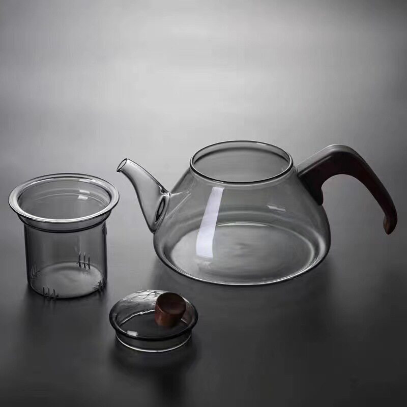 围炉煮茶网红玻璃泡茶壶茶具套装家用花茶水壶耐高温加厚过滤水壶