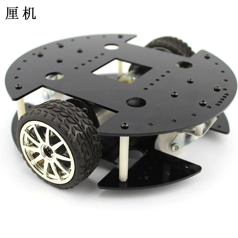 两驱型37B280智能小车 减速玩具车智能两驱车电机车轮底盘车体