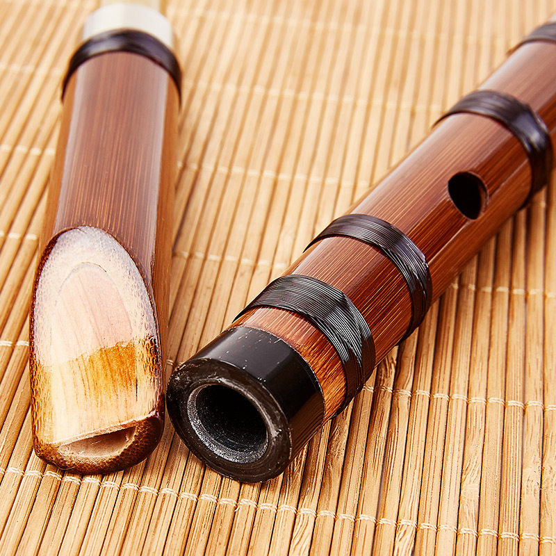 鸣声精制竖笛6孔葫芦笛苦竹笛成人儿童学生初学笛子F调乐器直笛