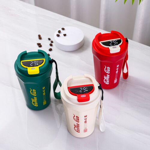 网红咖啡杯车载智能保温杯定制LOGO广告杯商务活动水杯子定做印字