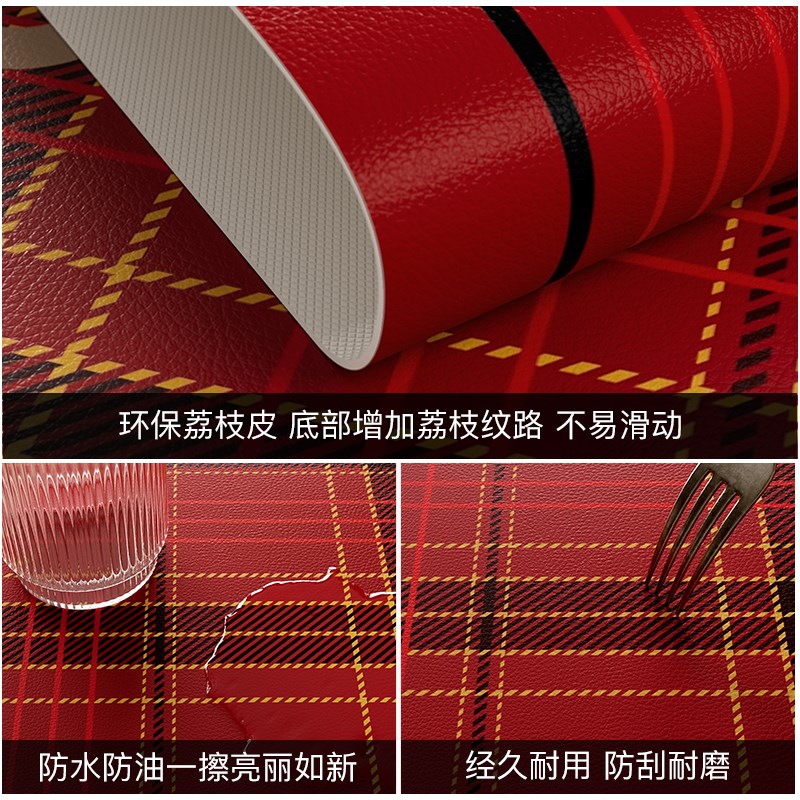 克利弗新年红色超大号鼠标垫办公室工位家用女生高颜值保护桌面垫图片