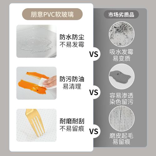 滚筒洗衣机盖垫防水防尘双开门冰箱盖布家用微波炉床头柜透明垫子