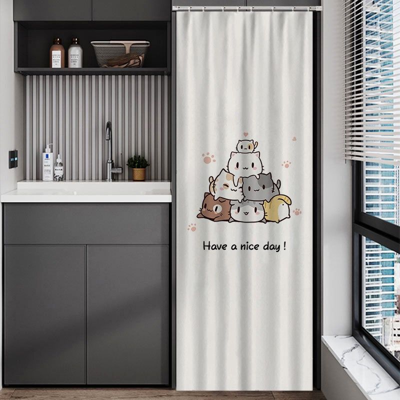 滚筒洗衣机遮挡帘烘干机防晒帘阳台洗烘一体机防尘罩布盖布遮阳帘