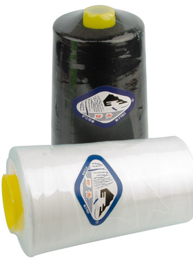 柳青牌涤纶缝纫线 白色 黑色40s/2 16000码一卷 大卷高速缝纫线