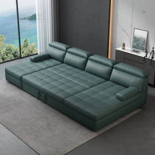 多功能转角沙发床折叠客厅两用抽拉式可变床的科技布艺沙发小户型