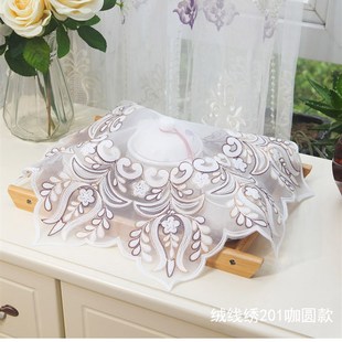 茶具盖布防尘布茶盘茶杯水杯盖杯子的盖巾圆形长方形蕾丝茶道家用