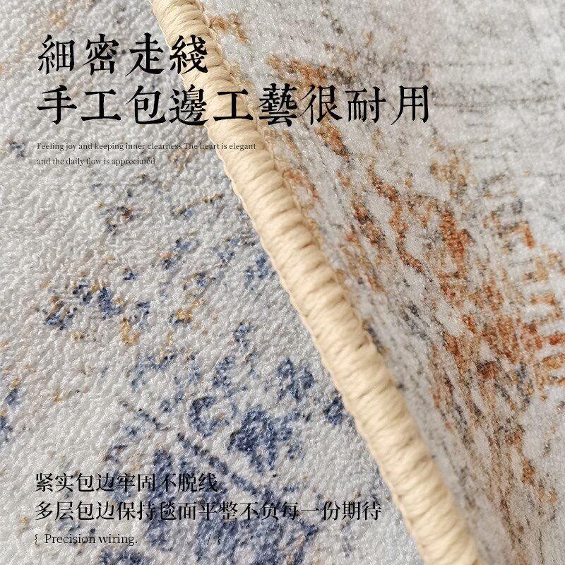 新中式客厅地毯沙发茶几垫国风书房茶室地垫绿色竹子民宿地毯定制