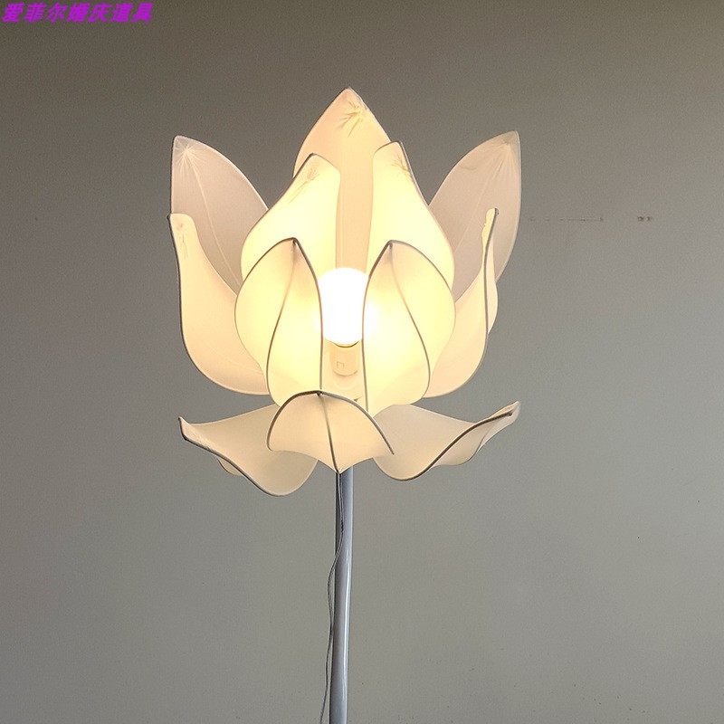 中式风路引荷花路引摆件婚礼场景布置舞台背景田园铁艺道具