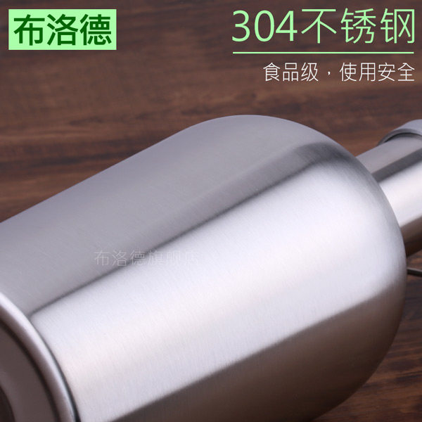 64盎司不锈钢酒壶耐压力啤酒桶大容量随身携带户外水壶葡萄酒罐