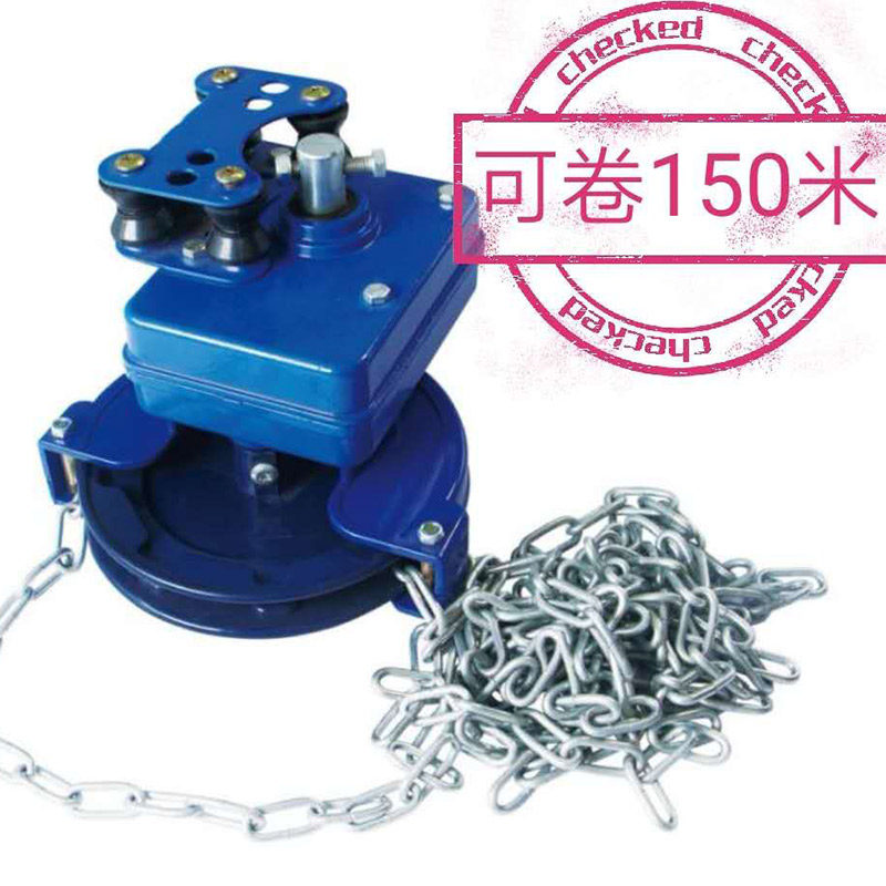大棚卷膜器侧置手动卷帘机温室顶卷带铁链通风机养殖手动卷膜器