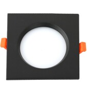 led格栅灯15x15网格吊顶嵌入式 射灯葡萄架黑色方形筒灯双头斗胆灯