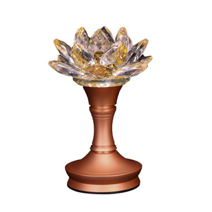 充电水晶灯插电佛供灯家用佛前灯充电供灯长明灯水晶球莲花灯包邮