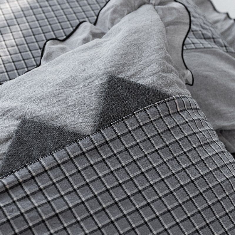 新款全棉设计感夹层枕套一对装拉链款成人学生宿舍枕芯套四季通用