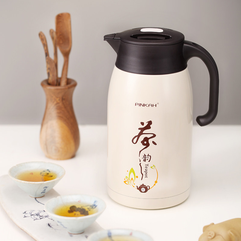 品家家用不锈钢带过滤网茶漏保温泡茶壶办公室闷茶壶大容量暖水壶