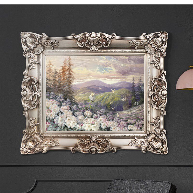 含框世界名画挂画 欧式风格客厅卧室背景墙装饰静物花卉油画
