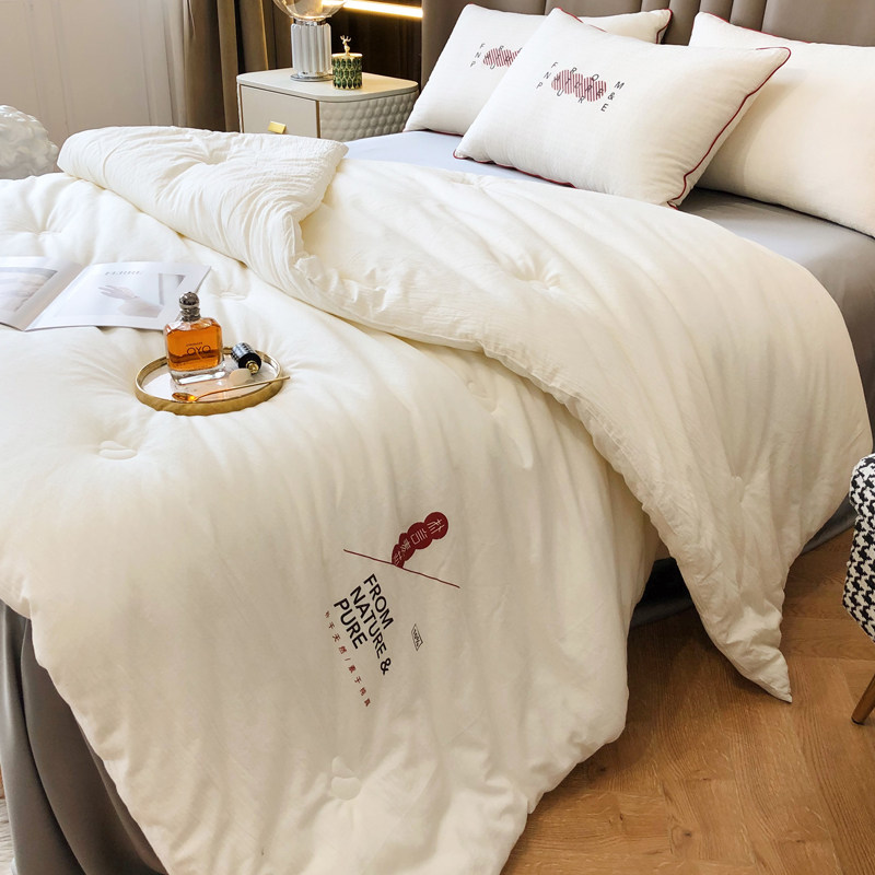 全棉大豆纤维被子冬被加厚被芯保暖春秋被褥双人纯棉被四季通用被,床上用品,化纤被,淘宝优惠券,粉丝福利购,淘宝优惠卷