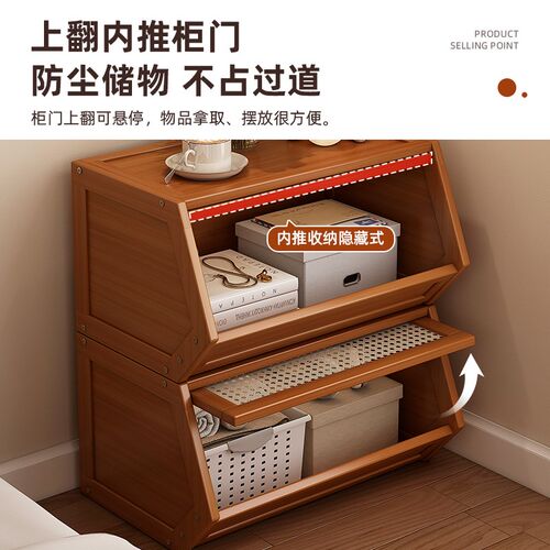 书柜客厅展示柜落地置物架非实木一体靠墙防尘组合柜可堆叠收纳箱