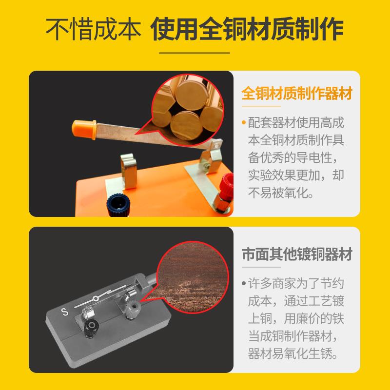 学帆2025教师版磁吸式电磁学演示箱初中物理实验器材全套初三八九