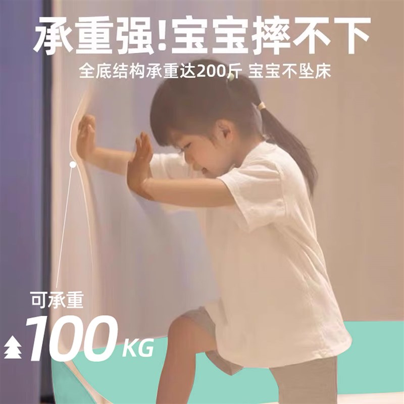 蚊帐防摔全底婴儿家用卧室新款防蚊纹帐儿童全罩式防止掉床蒙古包