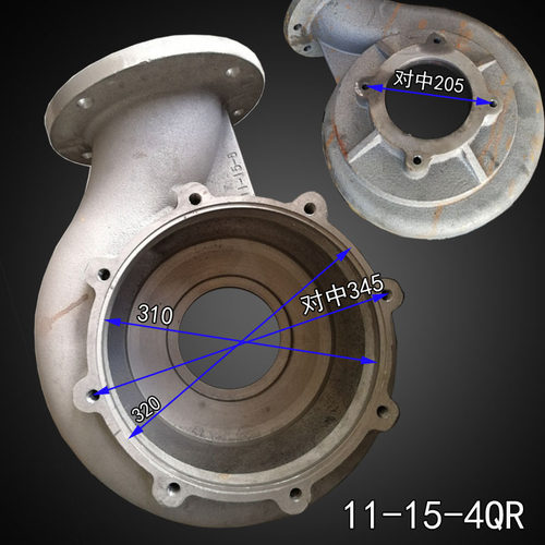 WQ污水污物潜水电泵头叶轮外壳底座蜗牛壳11-90KW四极上民配件