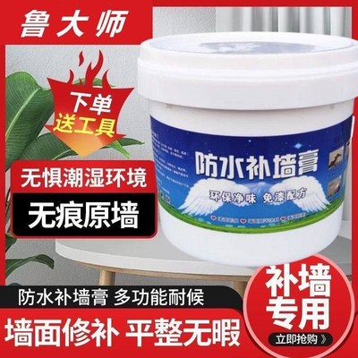 补墙膏防墙面水霉补洞裂纹白色腻子家用室内外墙翻新粉刷墙涂料膏