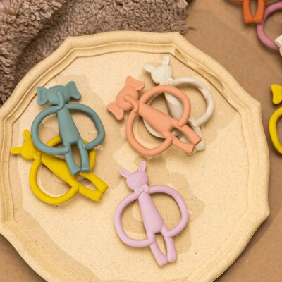 New Kids Teething Silicone Nursing Teether Gifts Newborn Den